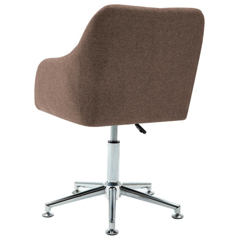 Swen Studio -  Swivel Dining Chairs 6 pcs Brown Fabric (UK/IE/FI/NO only) (6x331501)